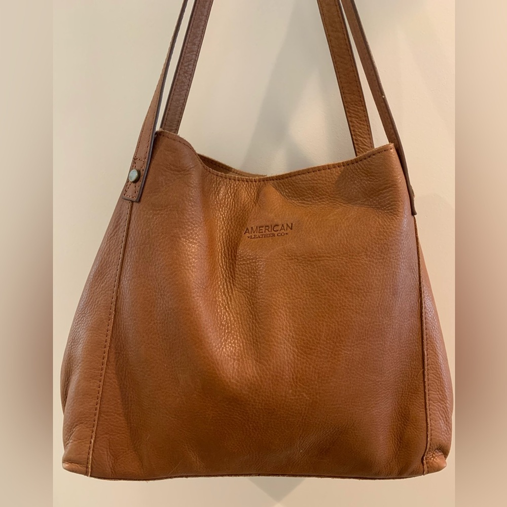 American Leather Co. Triple Entry Shoulder Bag